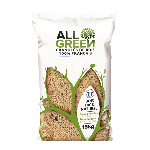 Holzpellets GRANUFLAM – Palette mit 72 Säcken à 15 kg
