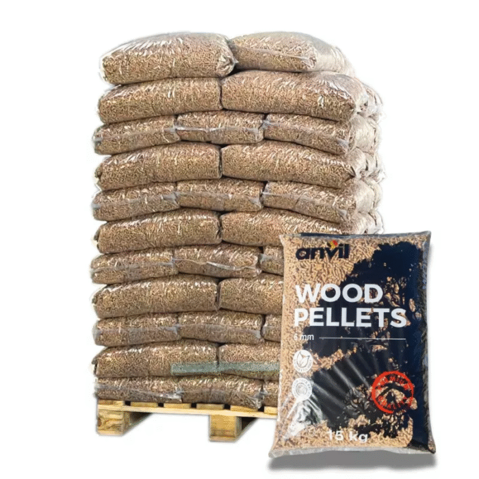 ANVIL Holzpellets – Palette mit 70 Säcken à 15 kg – ENplus A1